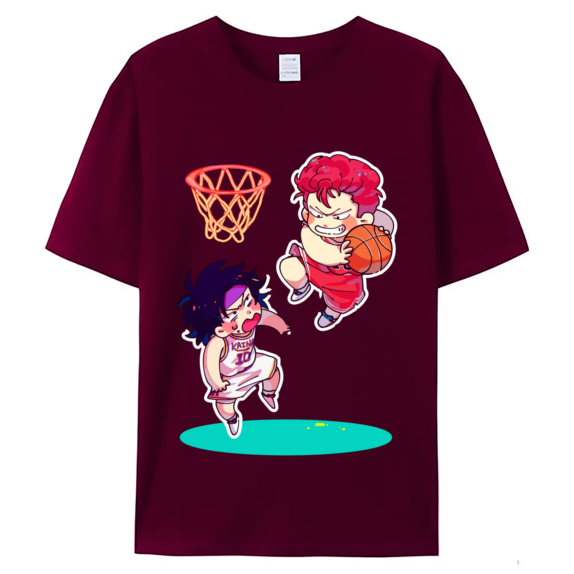 （画像用） SLAM DUNK／スラムダンク レディースカジュアルプリントTシャツ（綿100％）